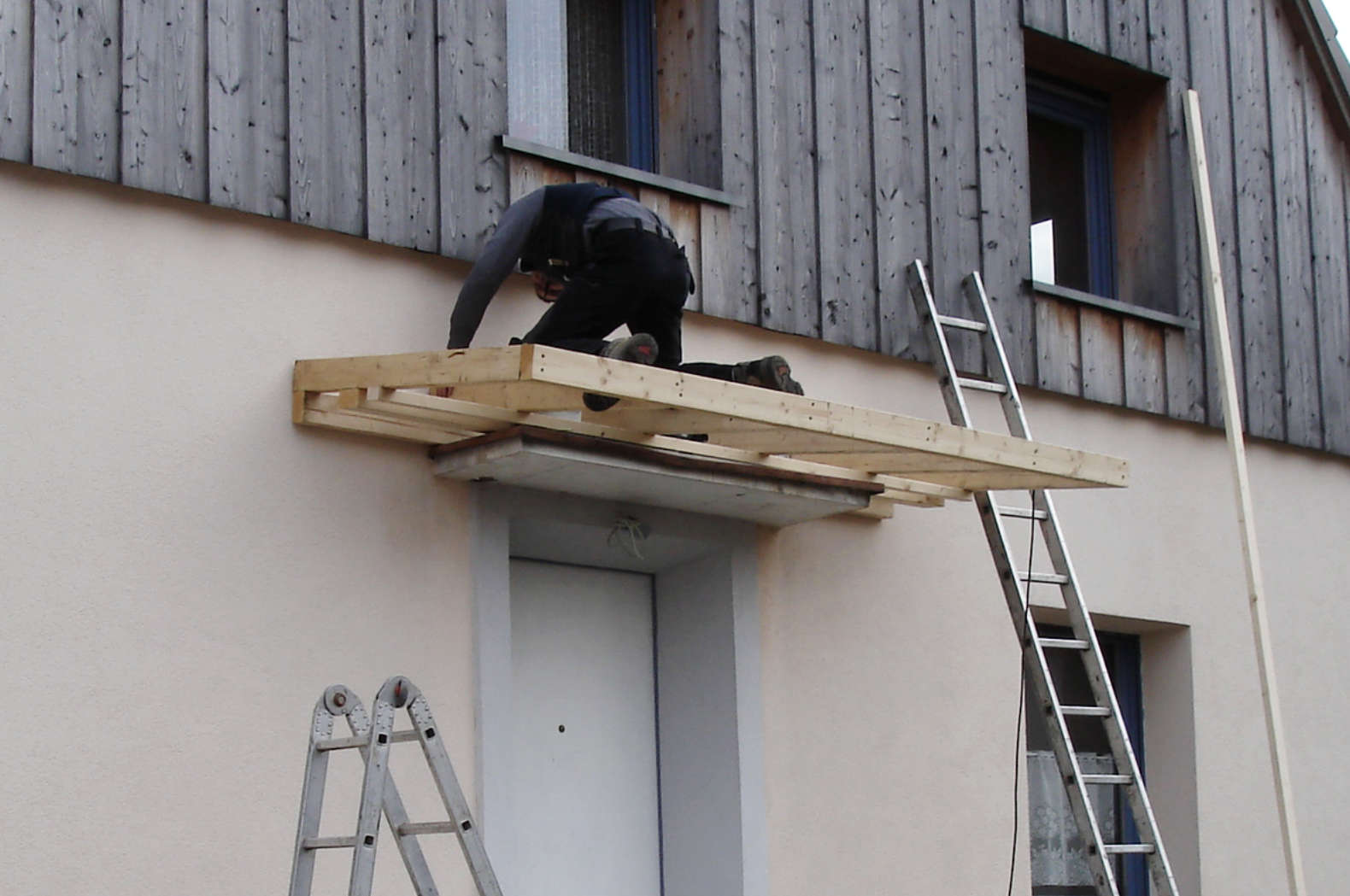 Vordach Beton Verkleiden